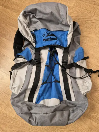 Mochila de senderismo Wetland gris y azul - miniatura 1