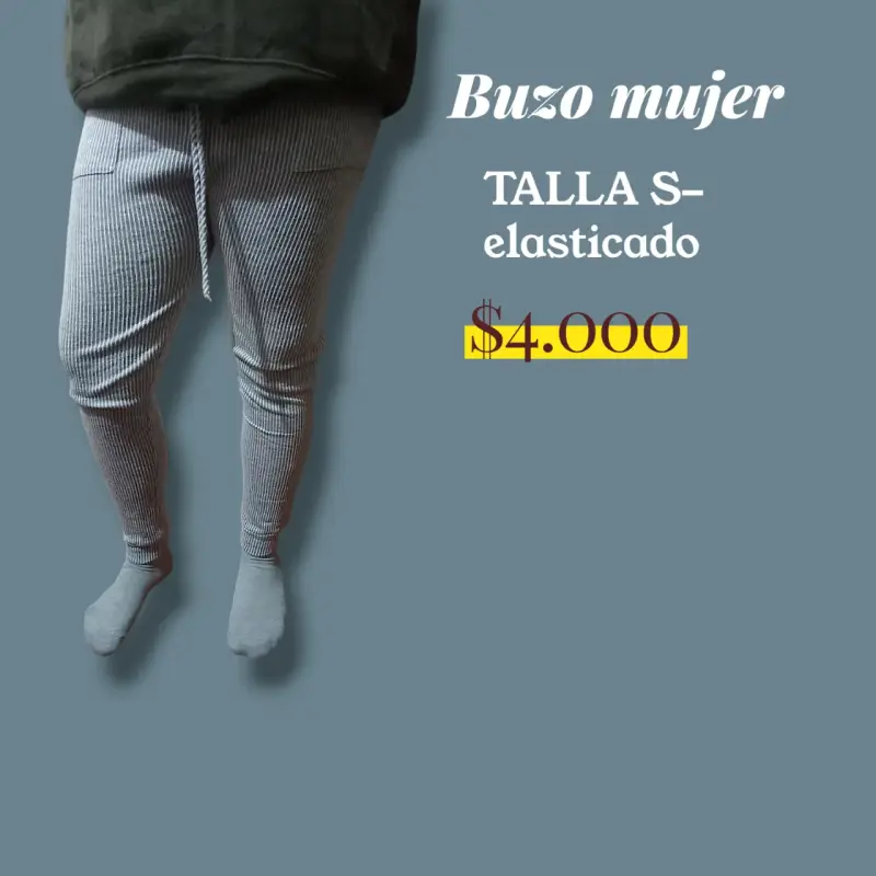 Buzo mujer talla S elasticado