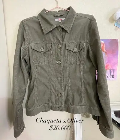 Chaqueta verde militar s.Oliver - miniatura 1
