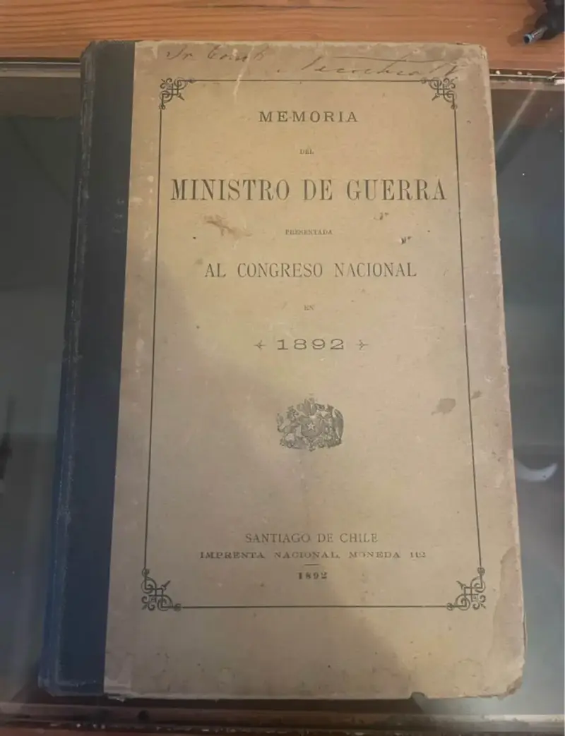 Memoria del Ministro de Guerra 1