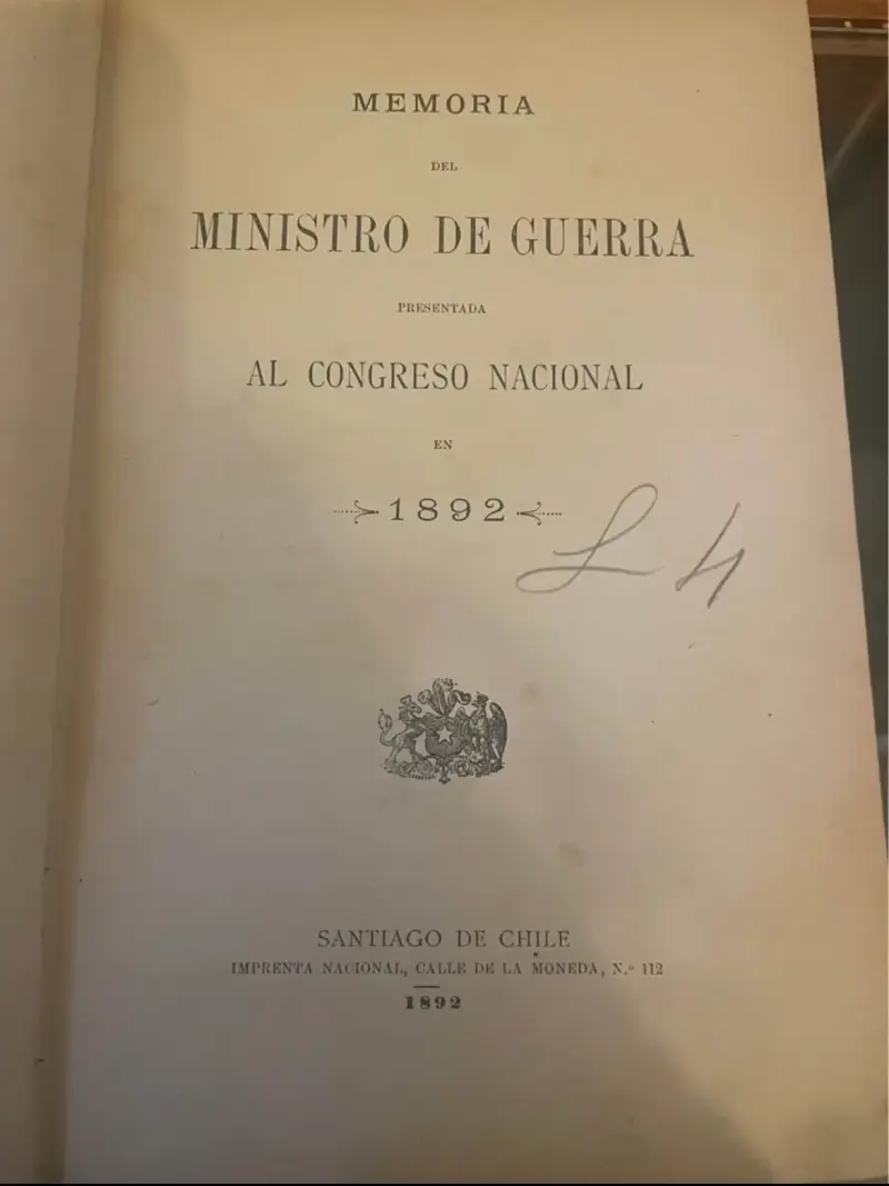 Memoria del Ministro de Guerra 1 - 2