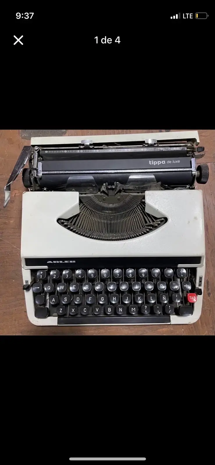 Máquina de Escribir Adler Tippa de Luxe Vintage - 2