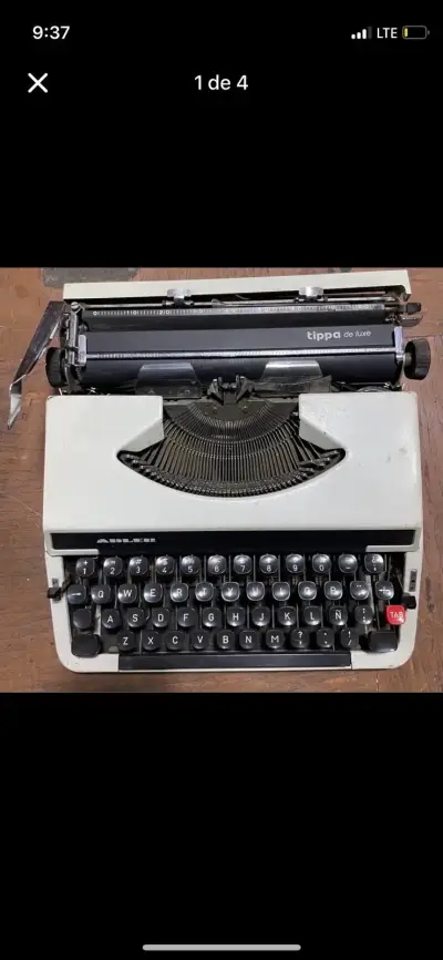 Máquina de Escribir Adler Tippa de Luxe Vintage - miniatura 2