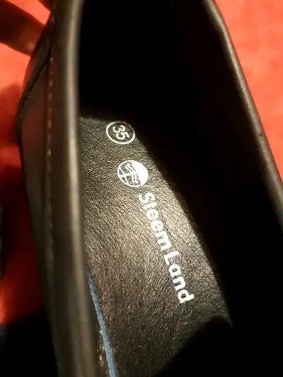 Mocasines cuero negro. Steem Land. Talla 35 - miniatura 4
