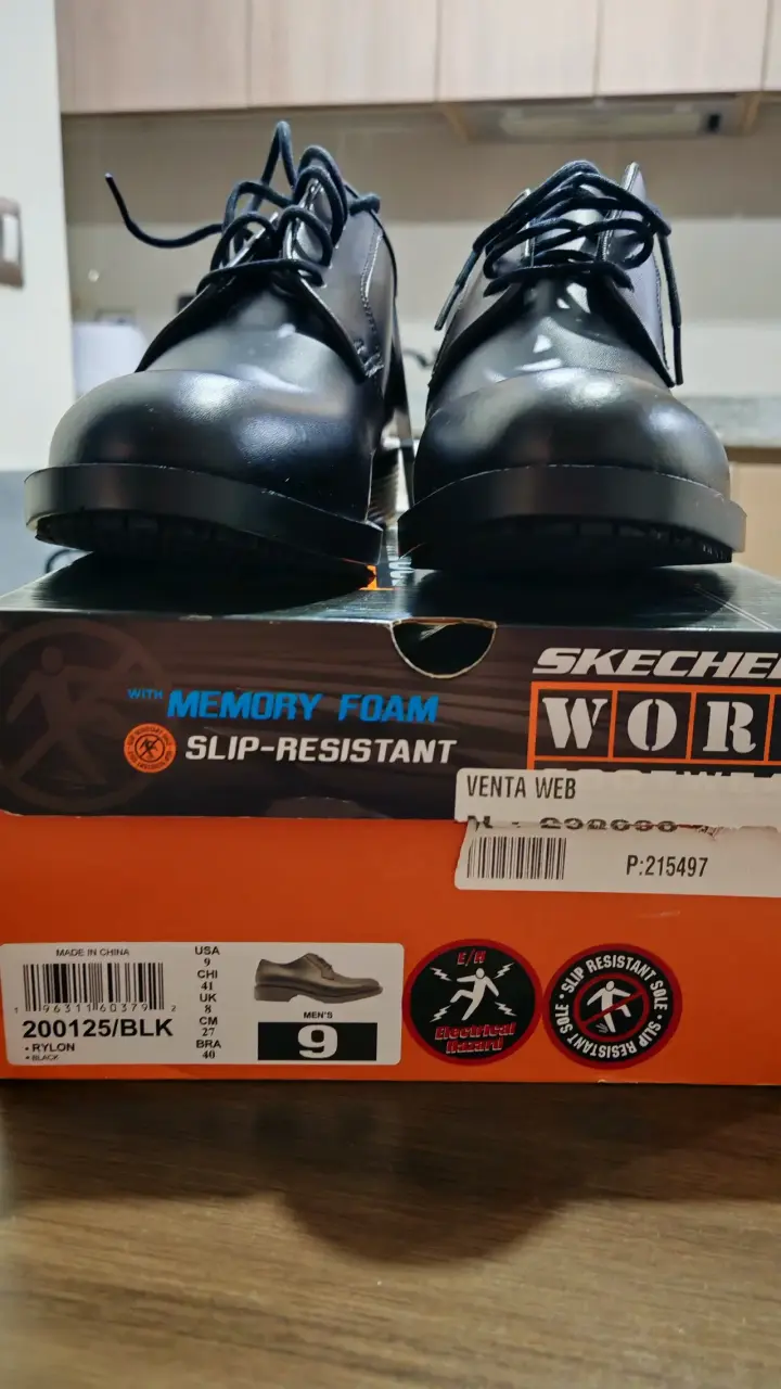 Zapatos de trabajo hombre - skechers - 1