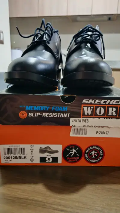 Zapatos de trabajo hombre - skechers - miniatura 1