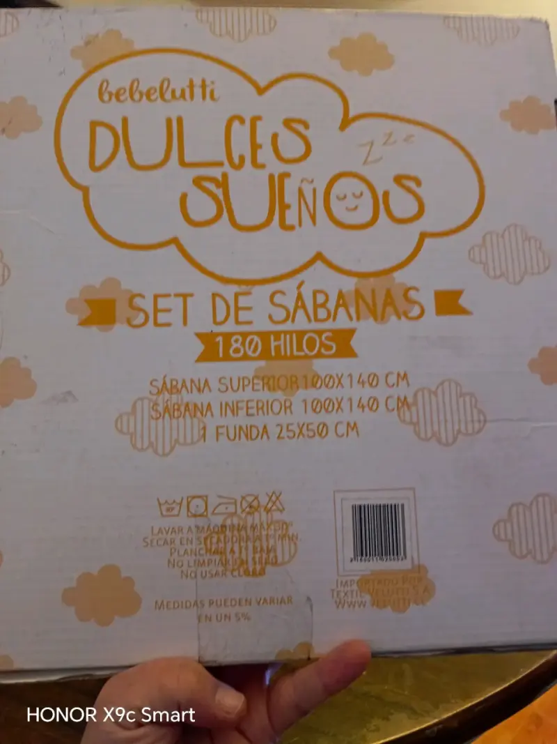 Set de Sábanas Bebé Bebelutti Dulces Sueños 180 Hilos - 2