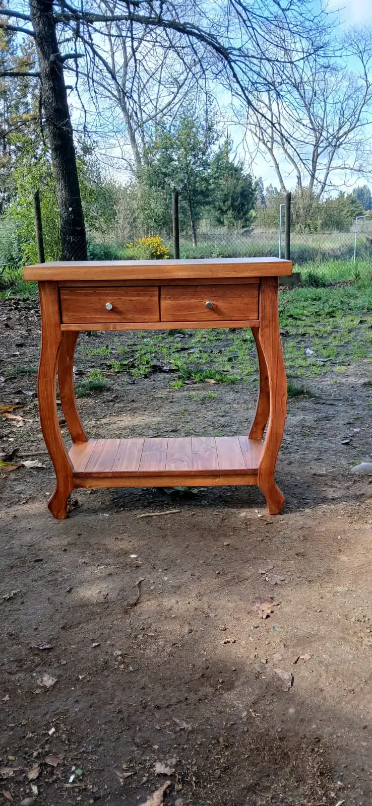 Mesa de arrimo de madera elegante - 2