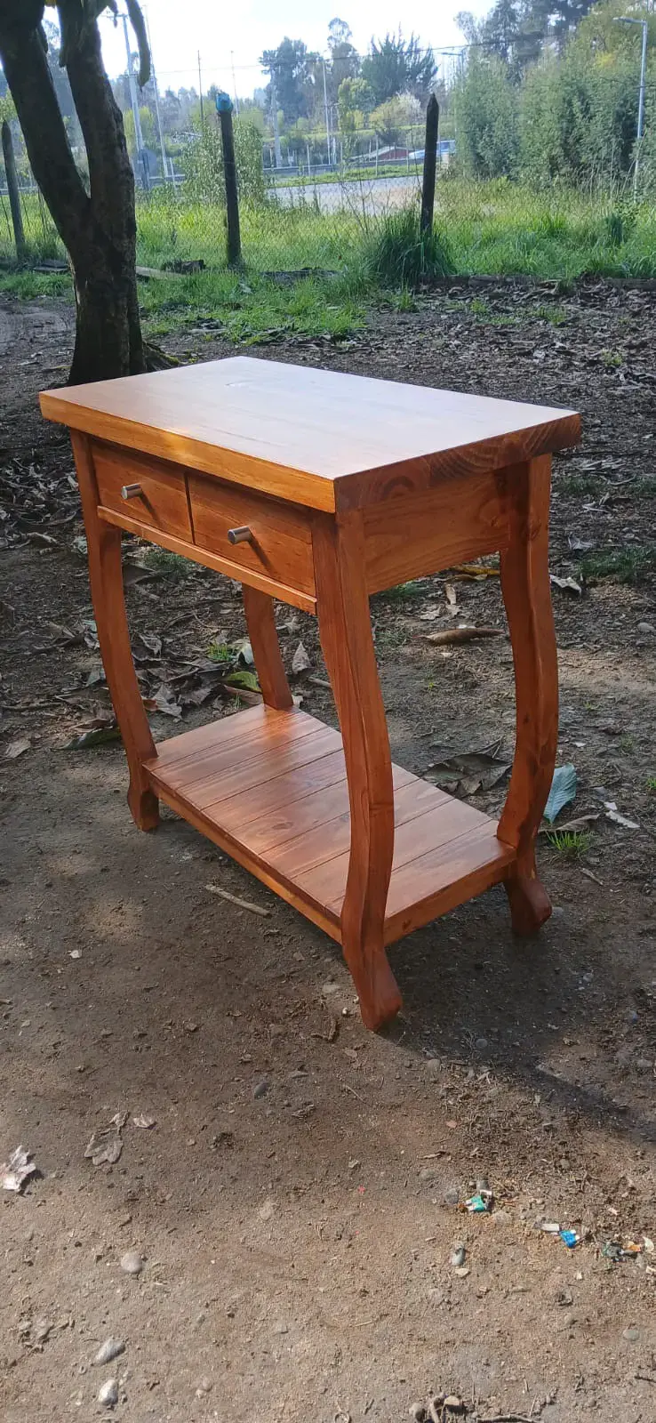 Mesa de arrimo de madera elegante - 3