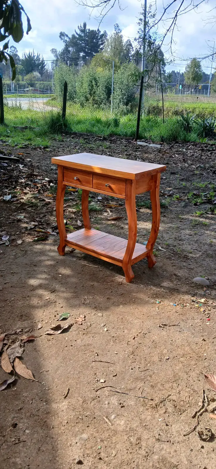 Mesa de arrimo de madera elegante - 4