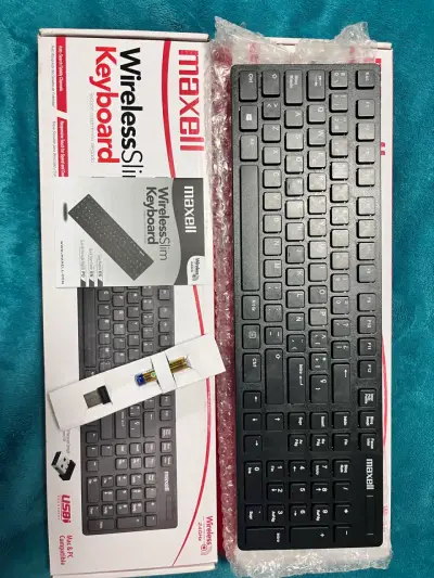 Teclado inalámbrico slim Maxell negro - miniatura 2