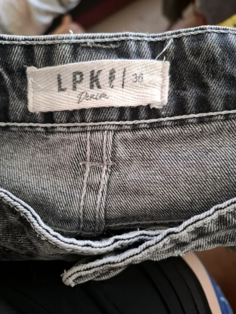 Jeans LPKJ gris oscuro de corte wide leg - 3
