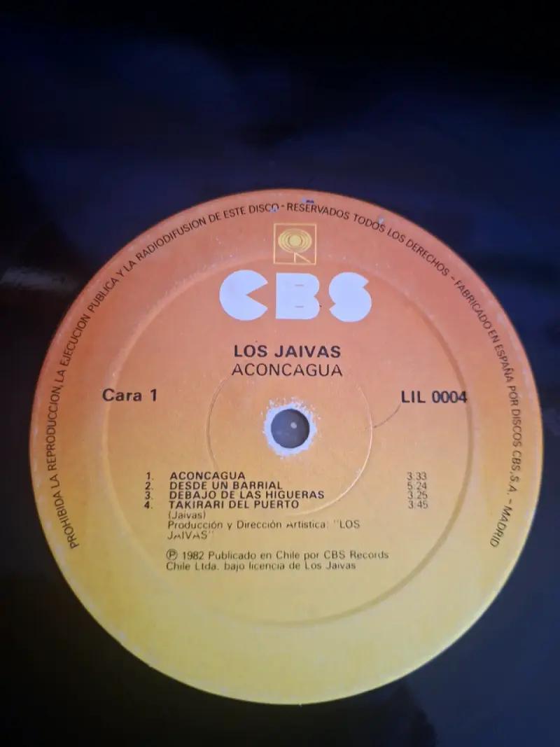 Vinilo Los Jaivas Aconcagua con funda original - 5