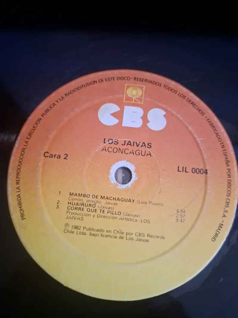 Vinilo Los Jaivas Aconcagua con funda original - 6