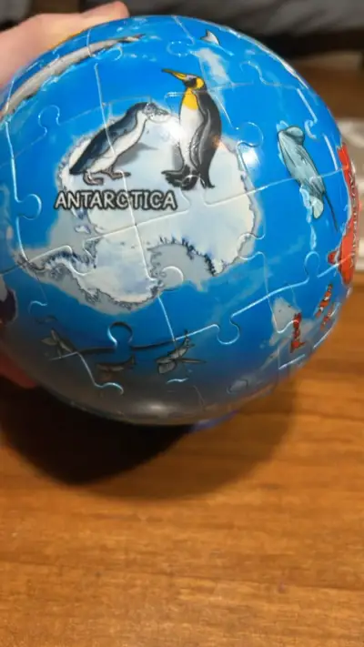 Globo terráqueo puzzle 3D educativo - miniatura 3
