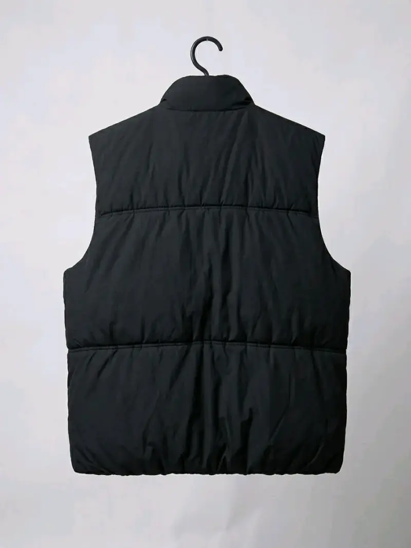 Chaleco sin mangas negro para hombre - 2