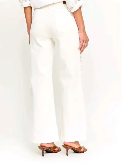 Pantalón blanco  tatienne nuevo con etiqueta 36 - miniatura 2