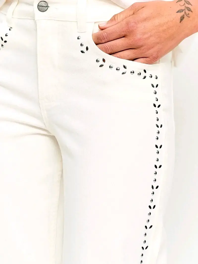 Pantalón blanco tatienne nuevo con etiqueta 36 - 3