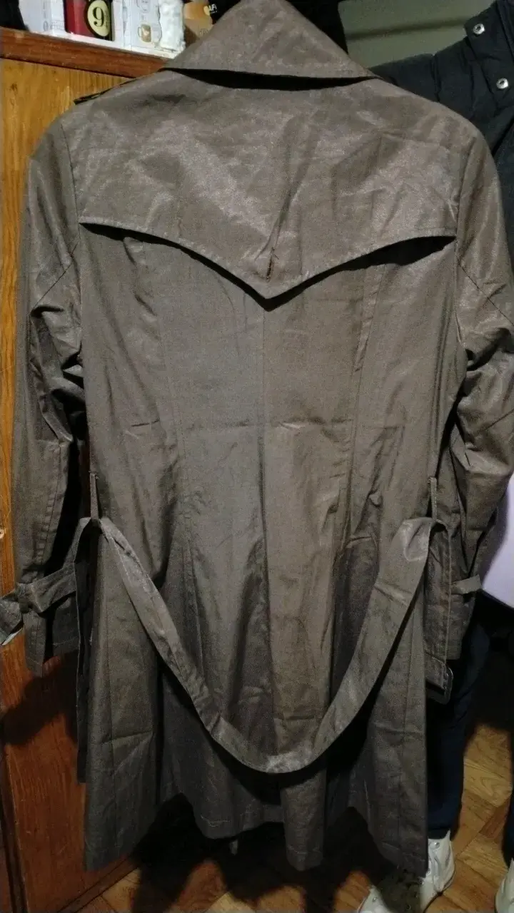 Abrigo trench coat marrón para mujer - 2