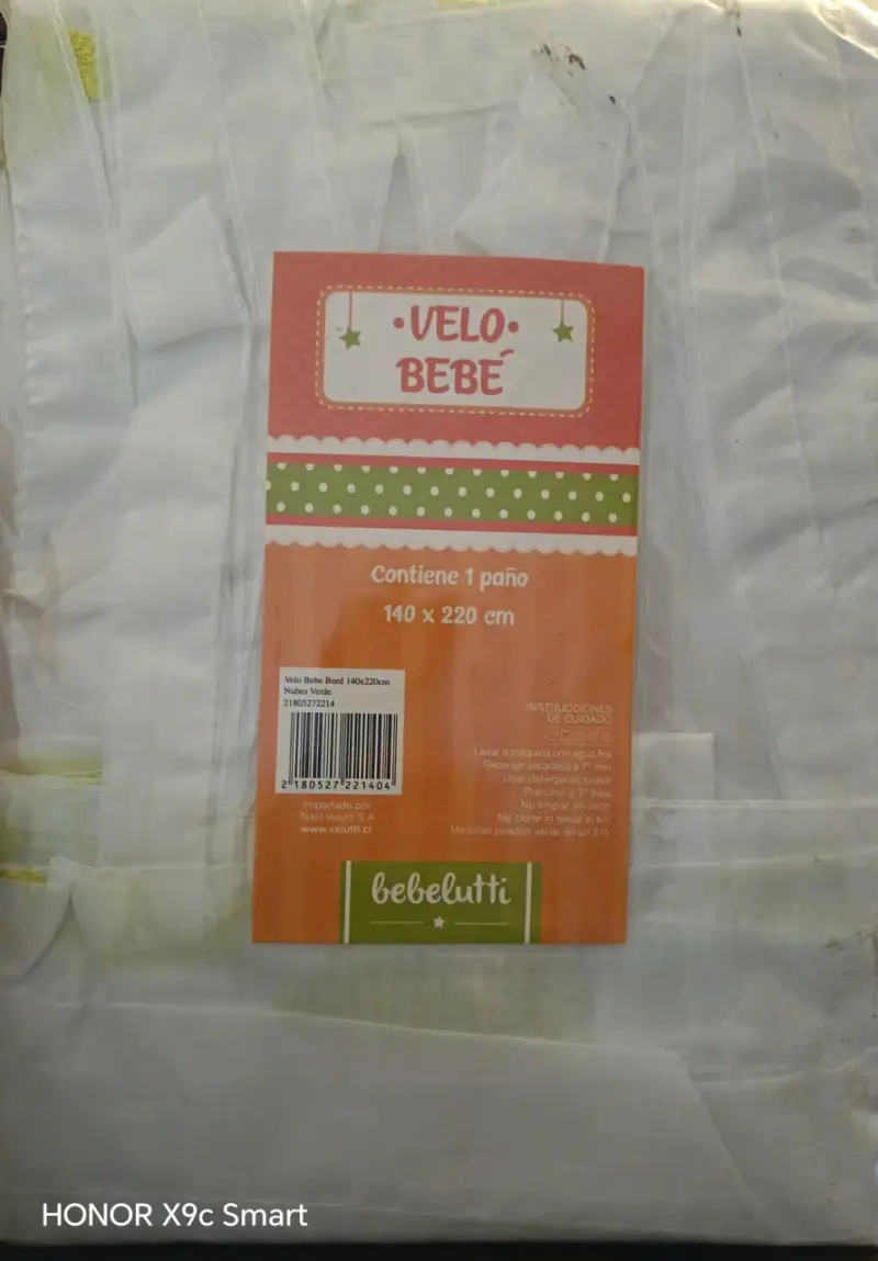 Velo para cuna de bebé Bebelutti bordado