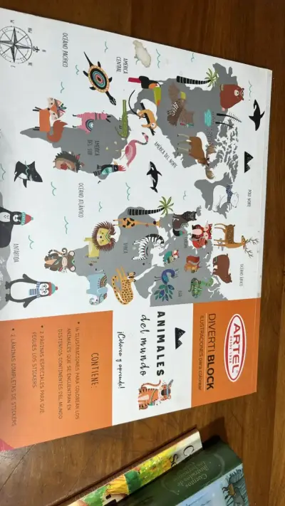 Libro para colorear Animales del Mundo Artel - miniatura 1
