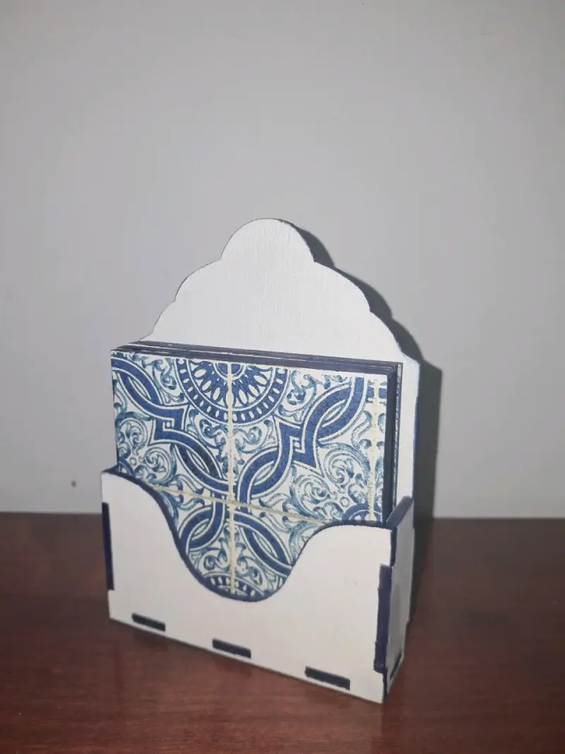 Set de posavasos decorativos con soporte - 2