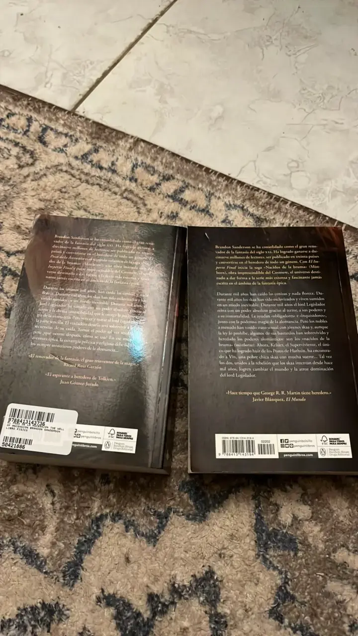Libros Nacidos de la Bruma de Brandon Sanderson - 2