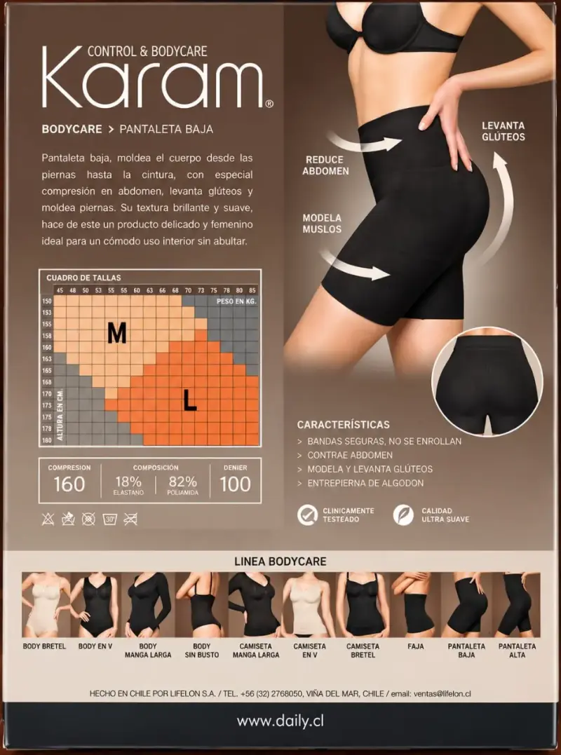 Línea Silhouette - Pantaleta baja Karam Beige L N1 - 2