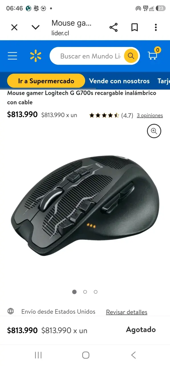 Mouse inalámbrico Logitech G700s para gaming - 6