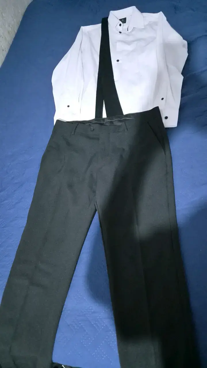 Conjunto de camisa y pantalón con tirantes Florenzi - 1