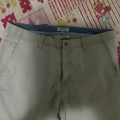 Pantalones casuales beige para hombre Arrow - miniatura 3