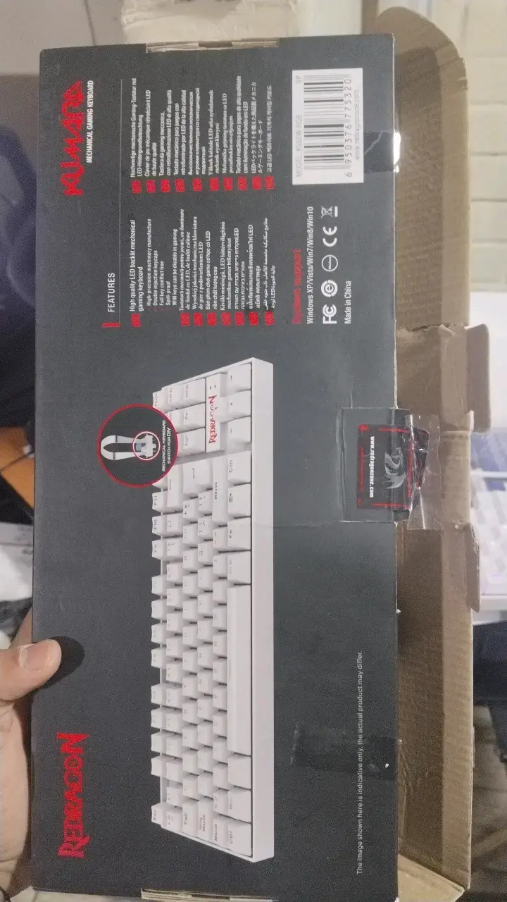Teclado mecánico RGB Redragon kumara RGB k552 - 5