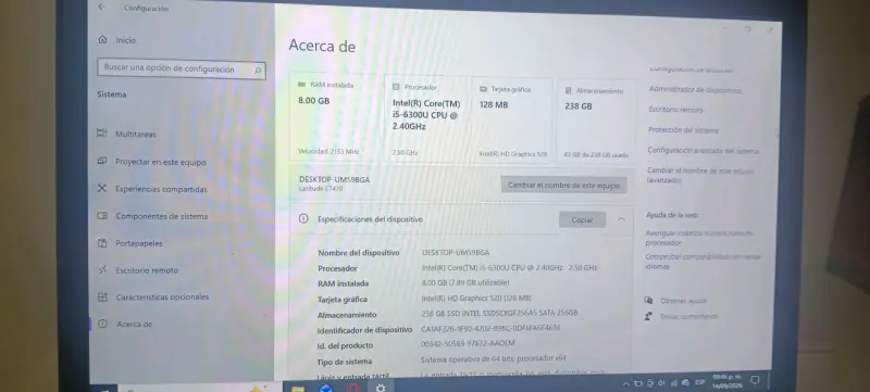 Laptop Dell Latitude E7470 Intel Core i5 8GB RAM - 1