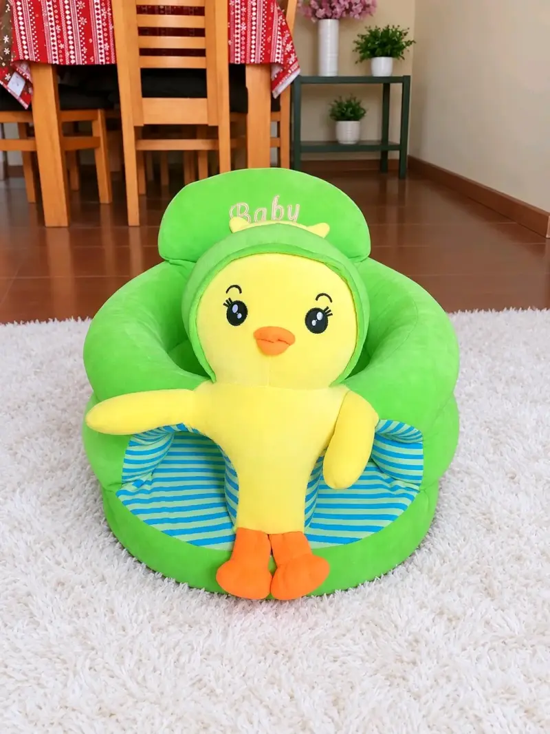 Sillón infantil verde con diseño de pato