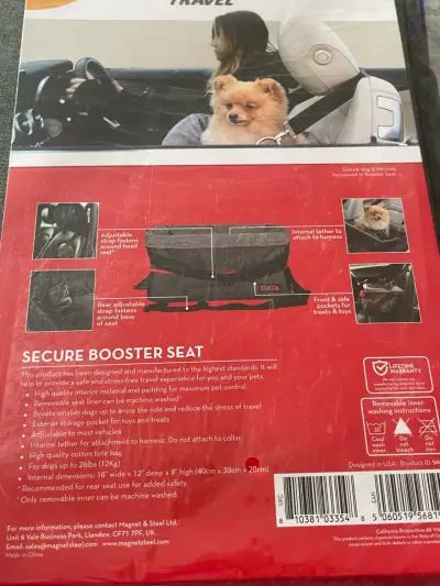 Asiento elevador seguro para perros pequeños Kong - miniatura 1