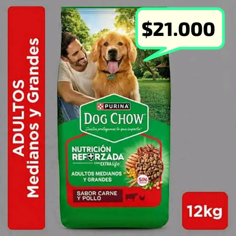 Alimento para Perros Adultos Purina Dog Chow 12kg