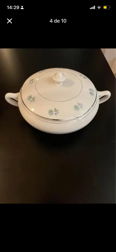 Juego de vajilla de FANALOZA con diseño floral - miniatura 6