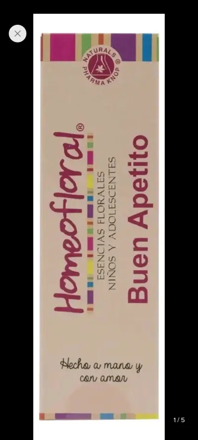 Esencias Florales Homeofloral Buen Apetito para Niños - miniatura 1