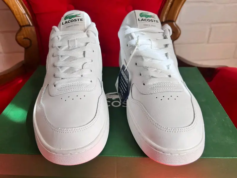 Zapatillas blancas Lacoste de cuero - 2