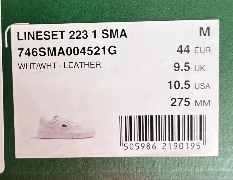Zapatillas blancas Lacoste de cuero - 4
