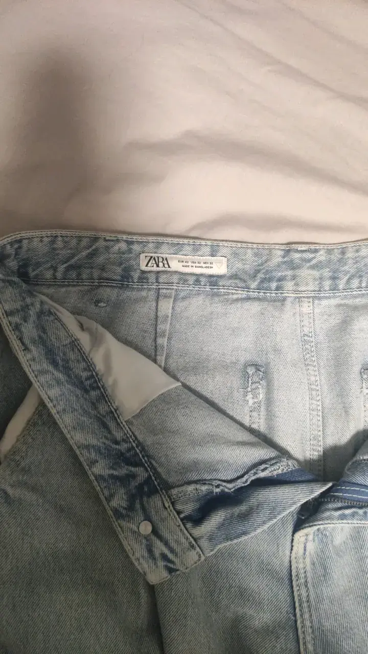 Pantalones cargo de mezclilla Zara para hombre - 3