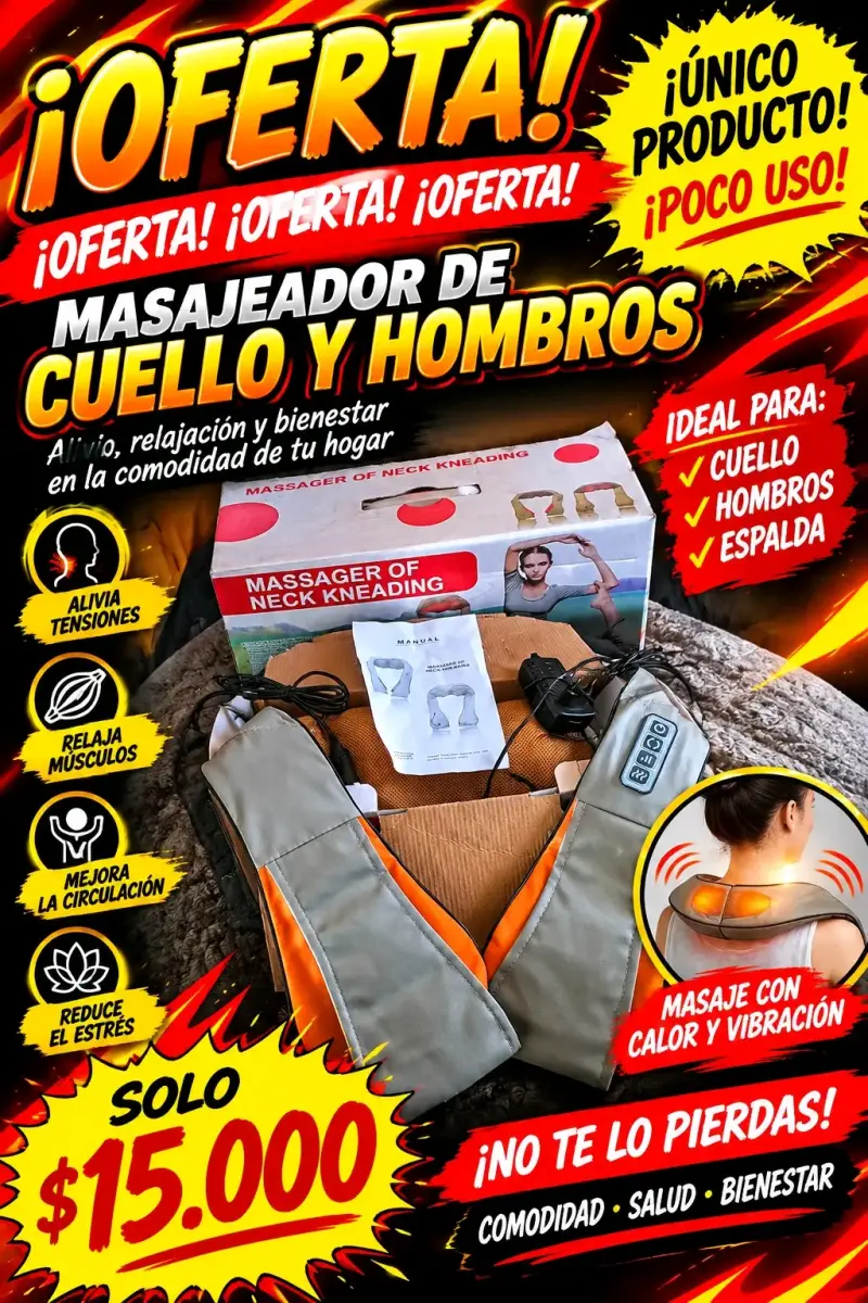 Masajeador de cuello con amasado - 1