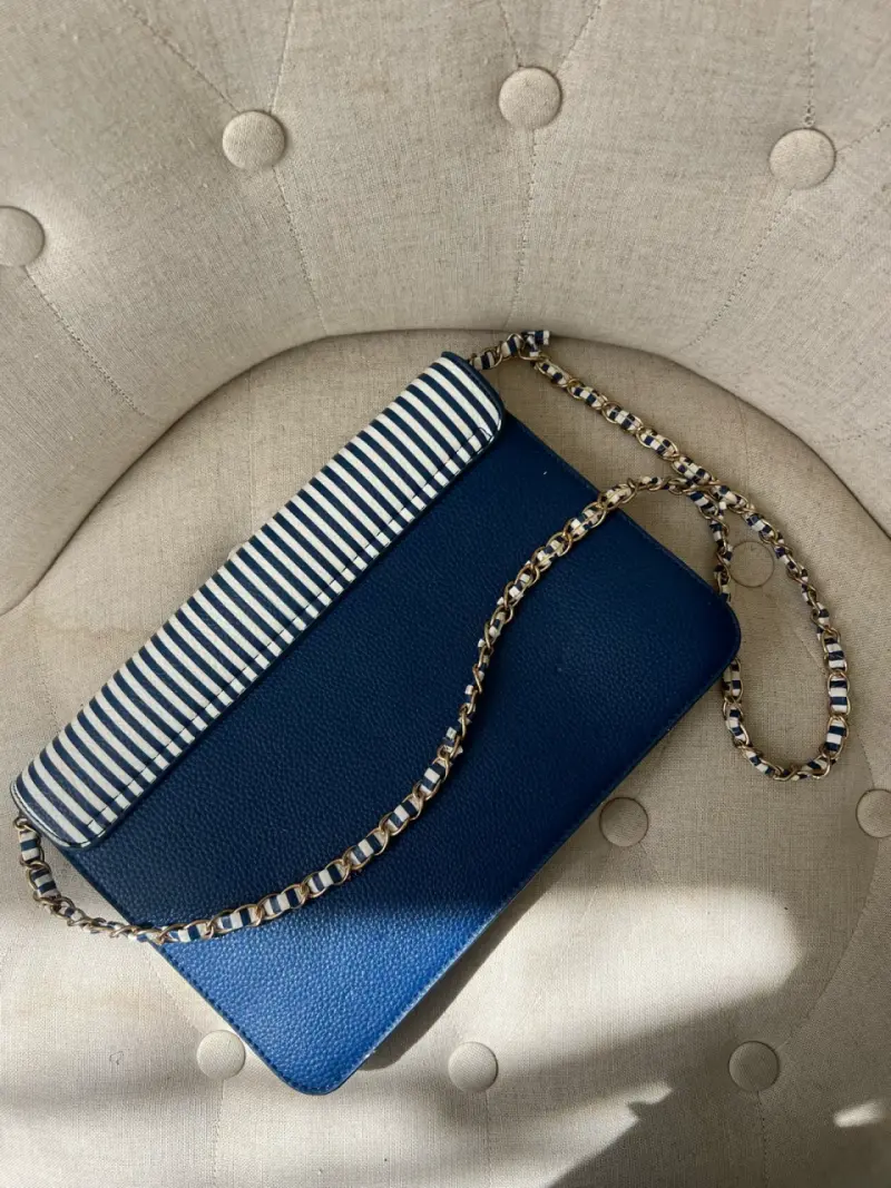 Cartera de mano azul - 2