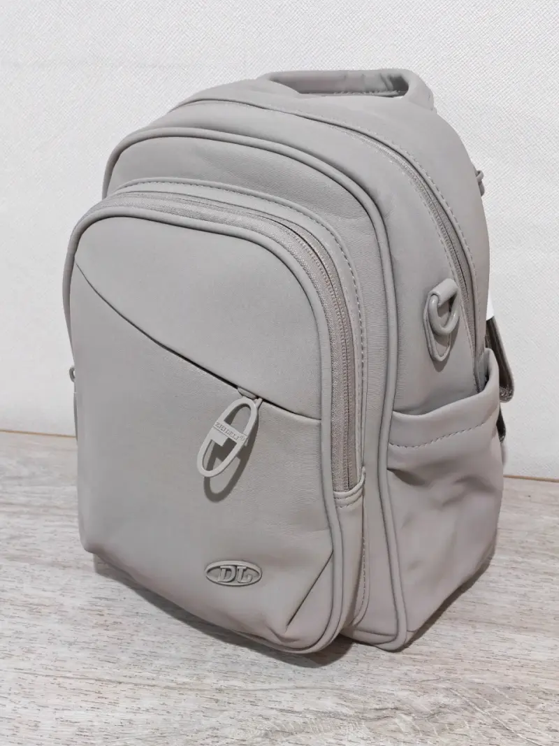 Mochila para dama pequeña gris - 2