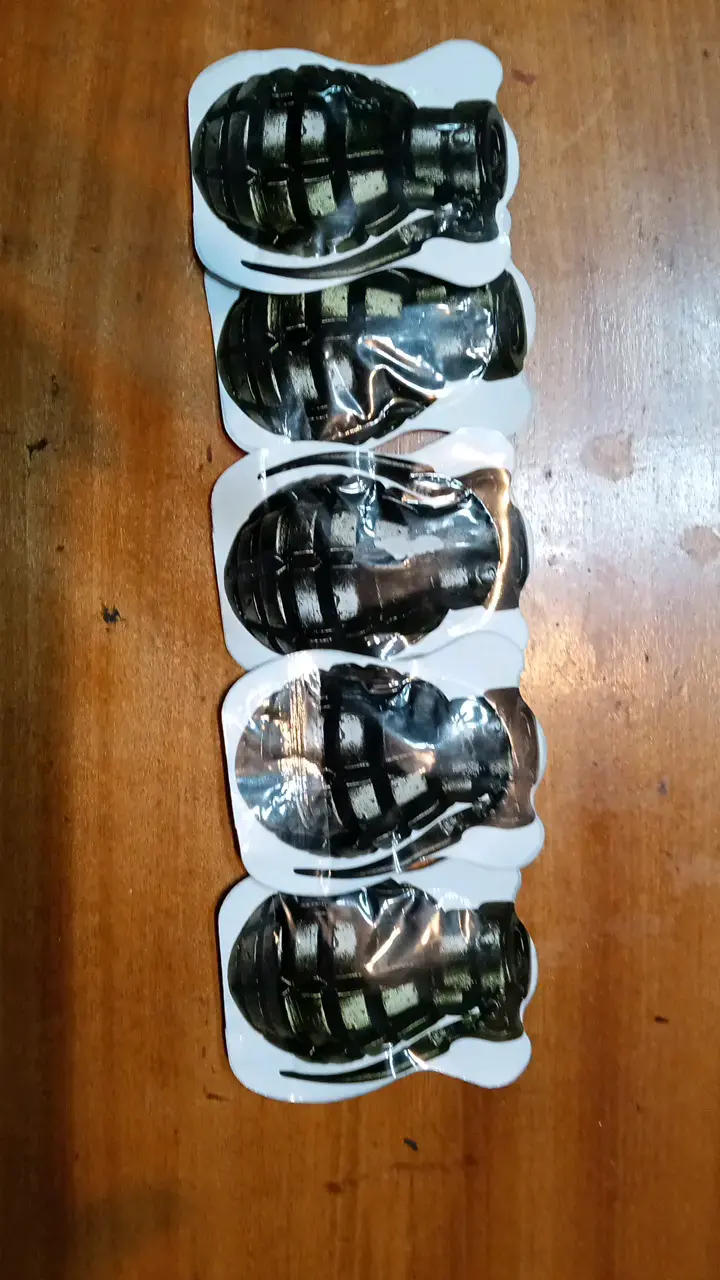 Set de 5 granadas de bicarbonato y vinagre