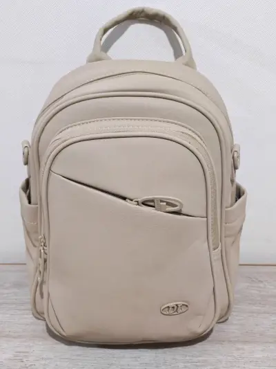 Mochila para dama beige - miniatura 3