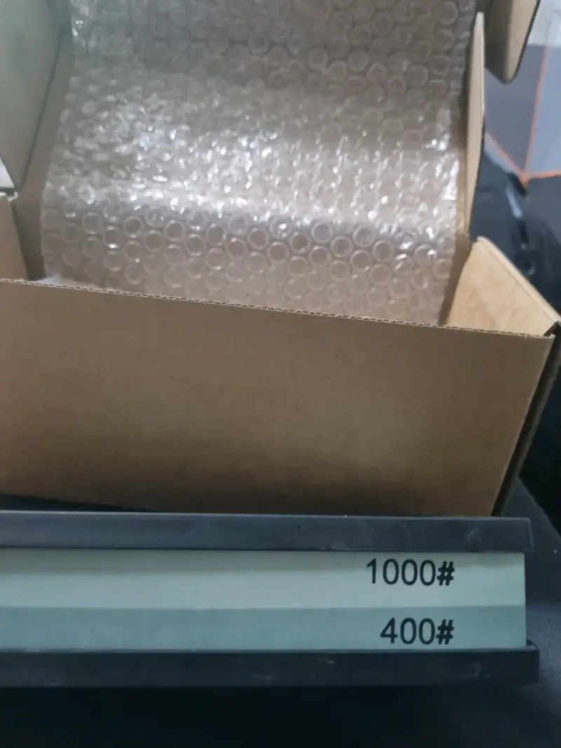 Piedra de afilar doble cara 400/1000 con caja - 1