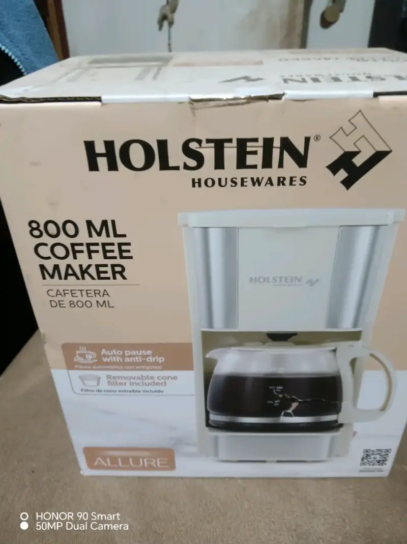 Cafetera Holstein 800 ml con filtro removible - 3