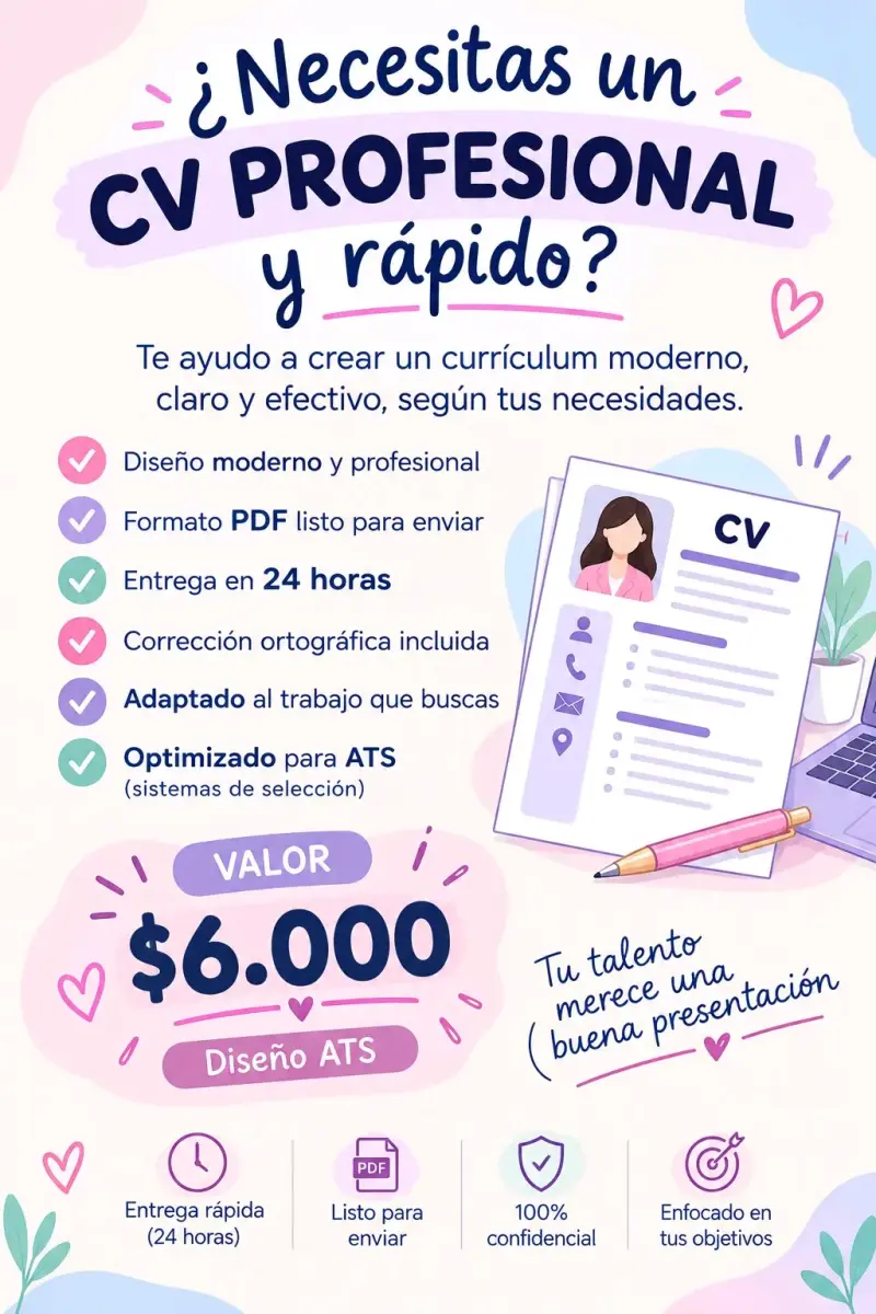 Servicio de creación de CV profesional y rápido