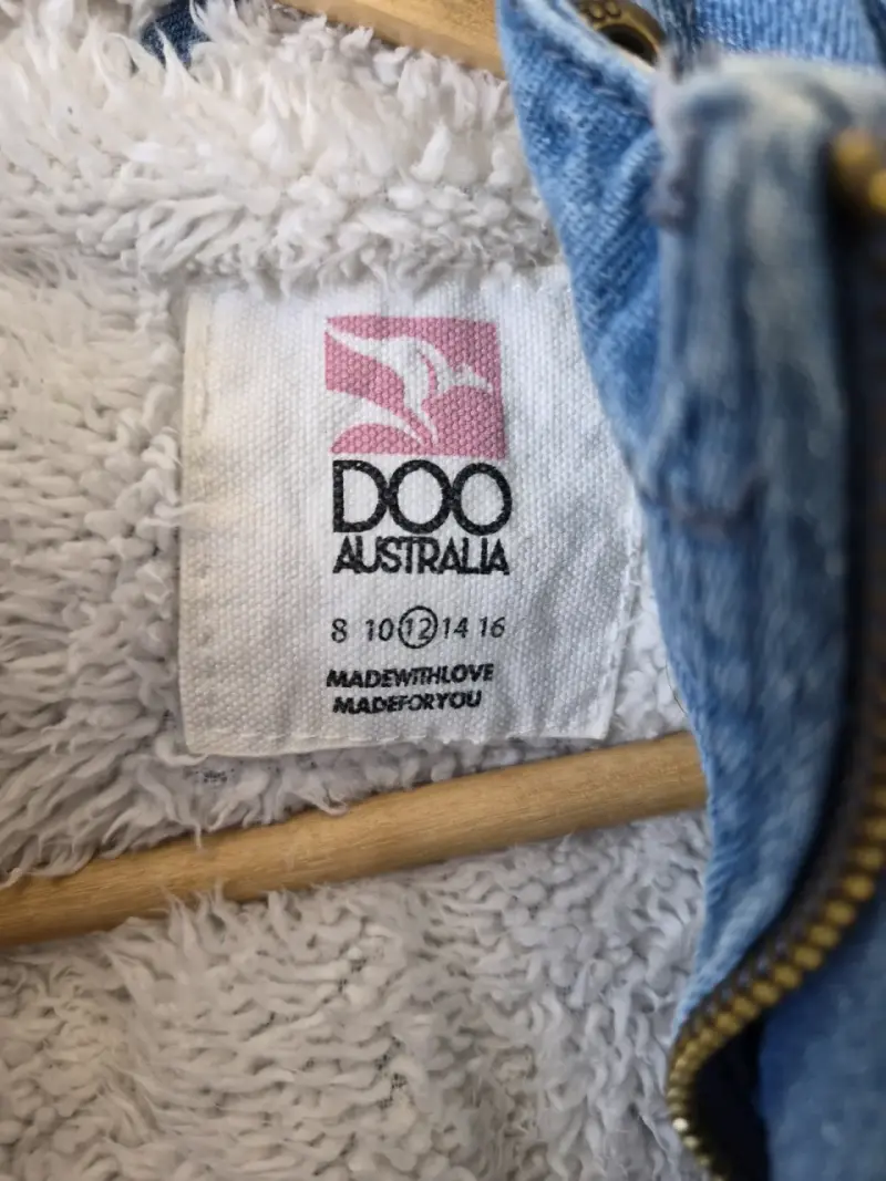Chaqueta de mezclilla con forro polar para niños Doo Australia - 2